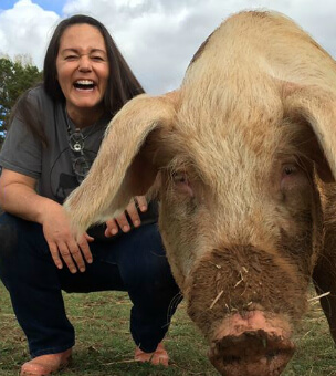 Ellie Laks started The Gentle Barn Foundation for animals no one else wanted