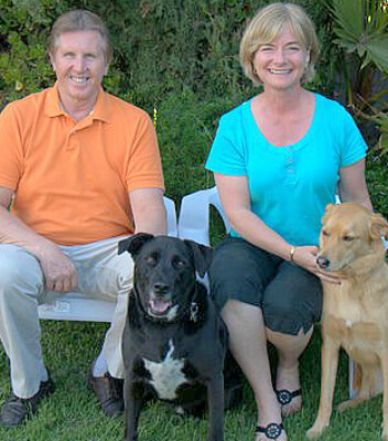 Kay-Lathrop, husband and 2 dogs